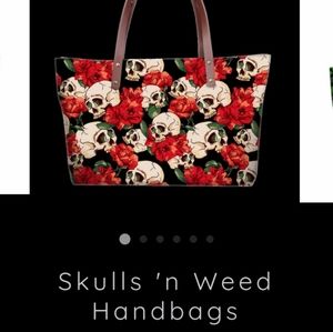 REBEL SKULL & WEEDS HANDBAGS
